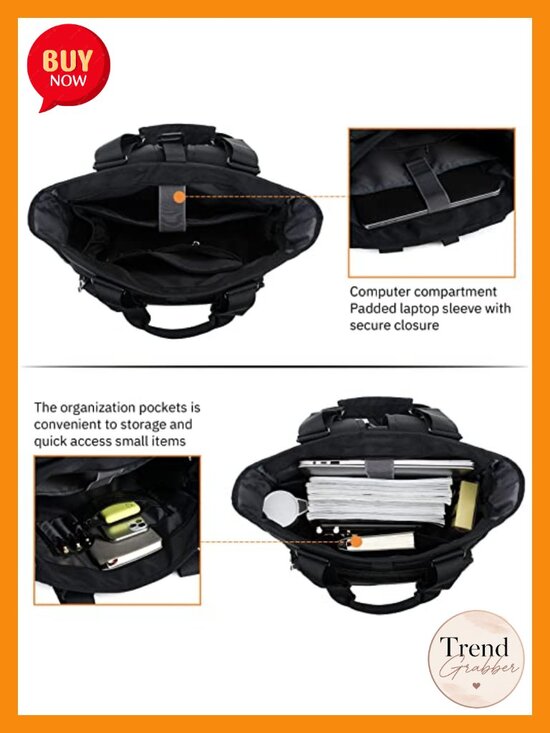 Convertible Laptop Backpack Tote Messenger 15.6\